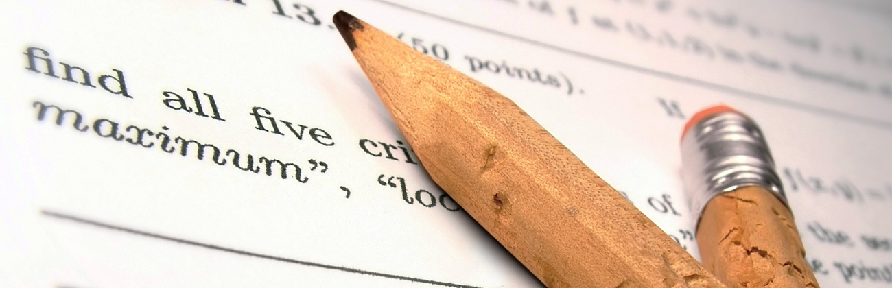 Test anxiety banner